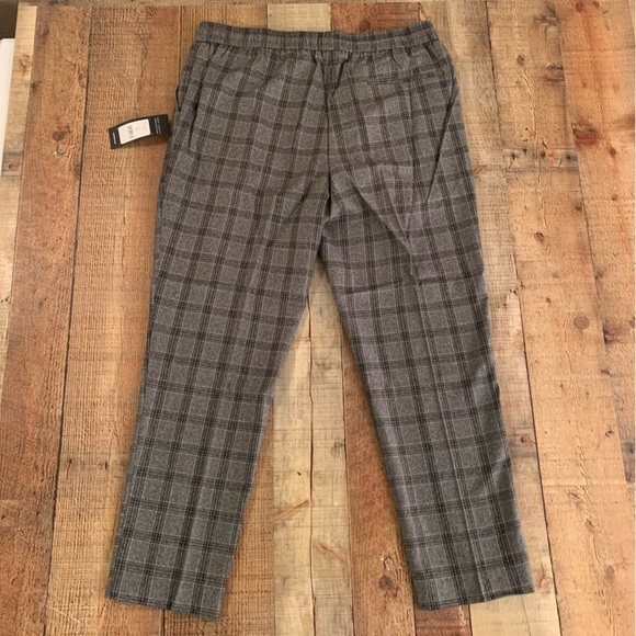 ASOS new look prince of wales check smart joggers in dark gray -L - Picture 4 of 9
